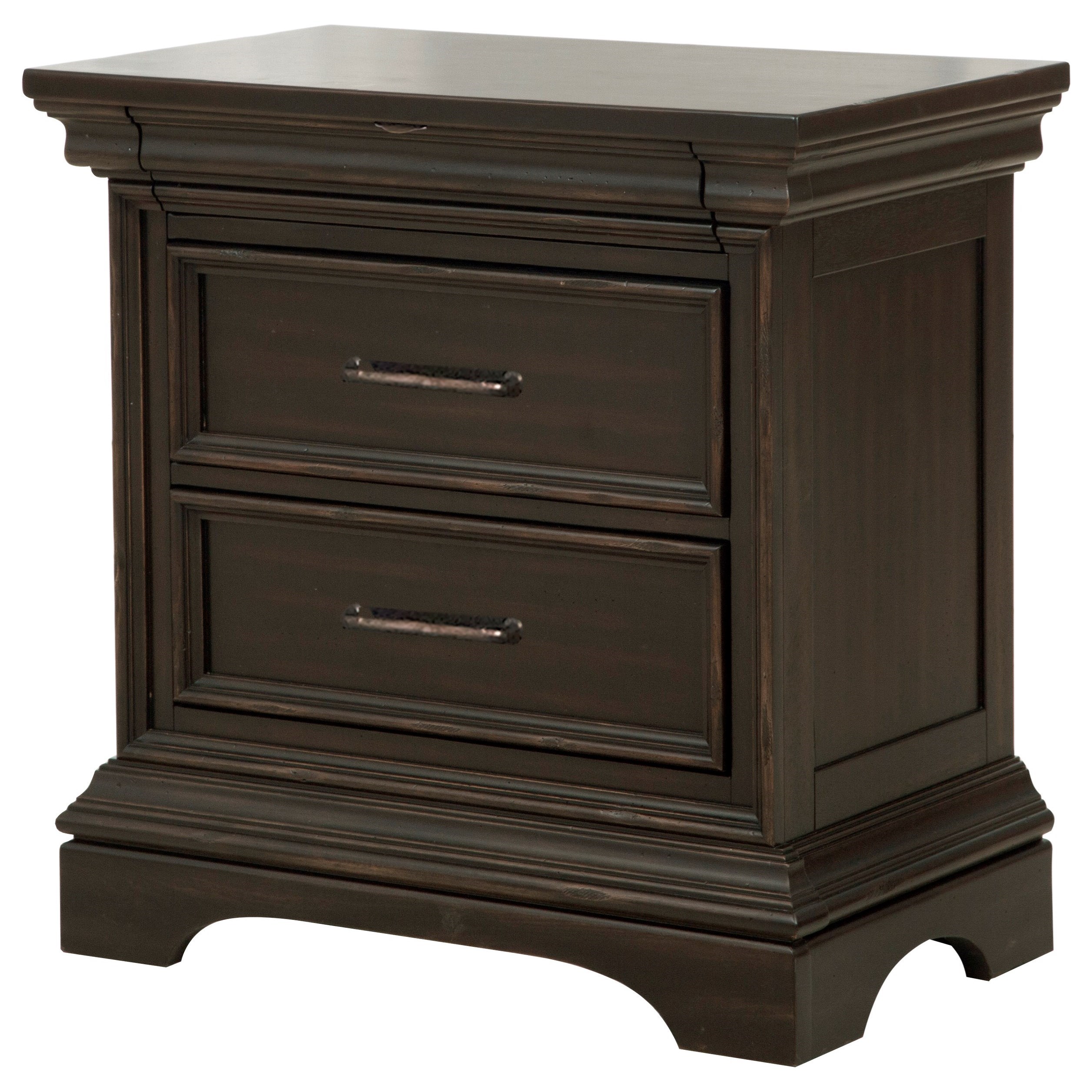 Pulaski Furniture Caldwell P012140 3 Drawer Nightstand with Felt Lined Top Drawer Jacksonville